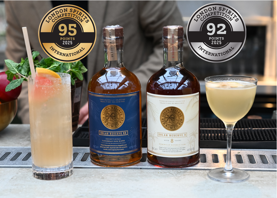 Solar Reserve Rum Co Wins Gold and Silver at the 2025 London Spirits Competition