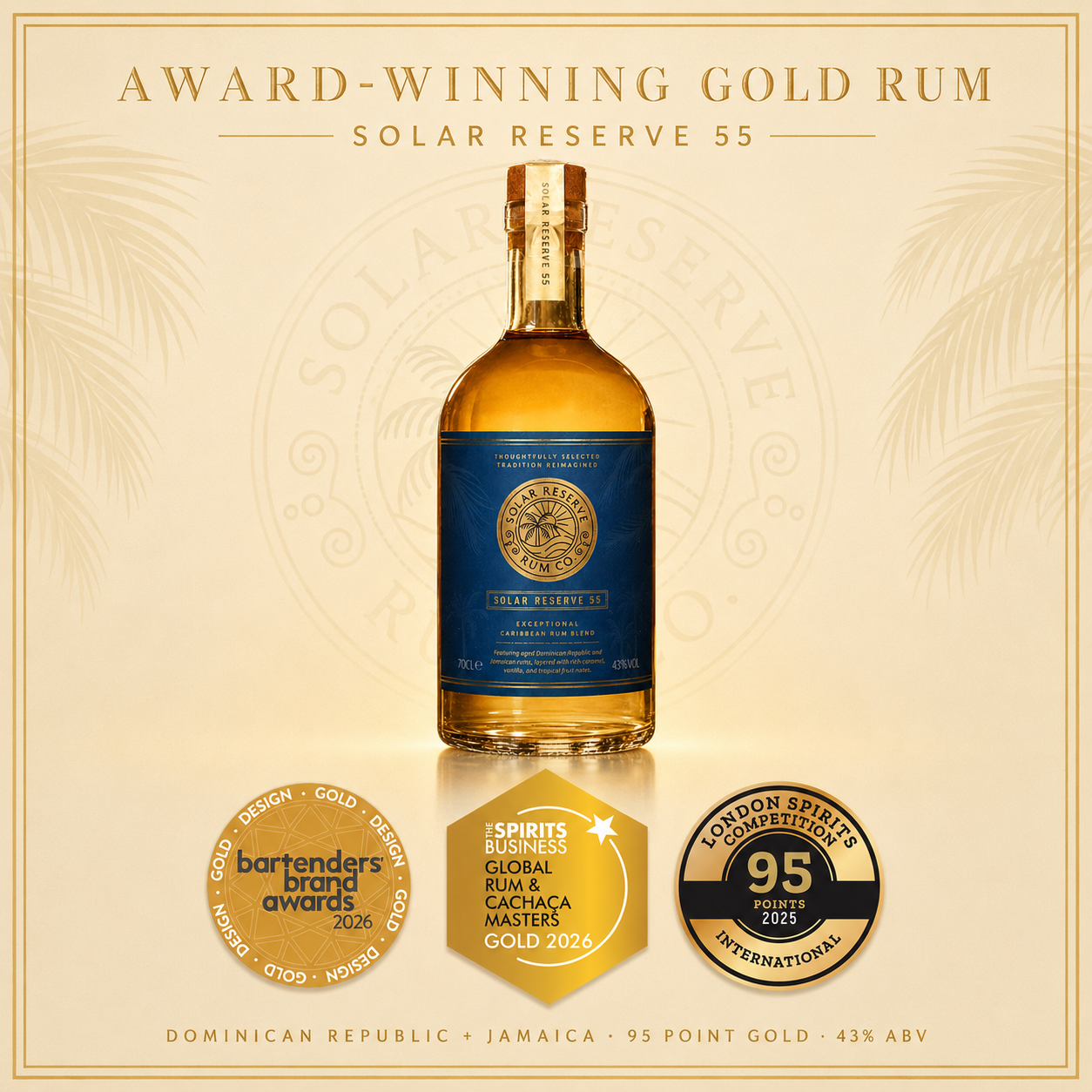 Solar Reserve 55 Caribbean Gold Rum