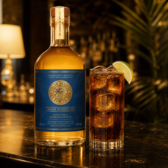 Artisanal Caribbean rum blend perfect for sipping and luxury cocktails.